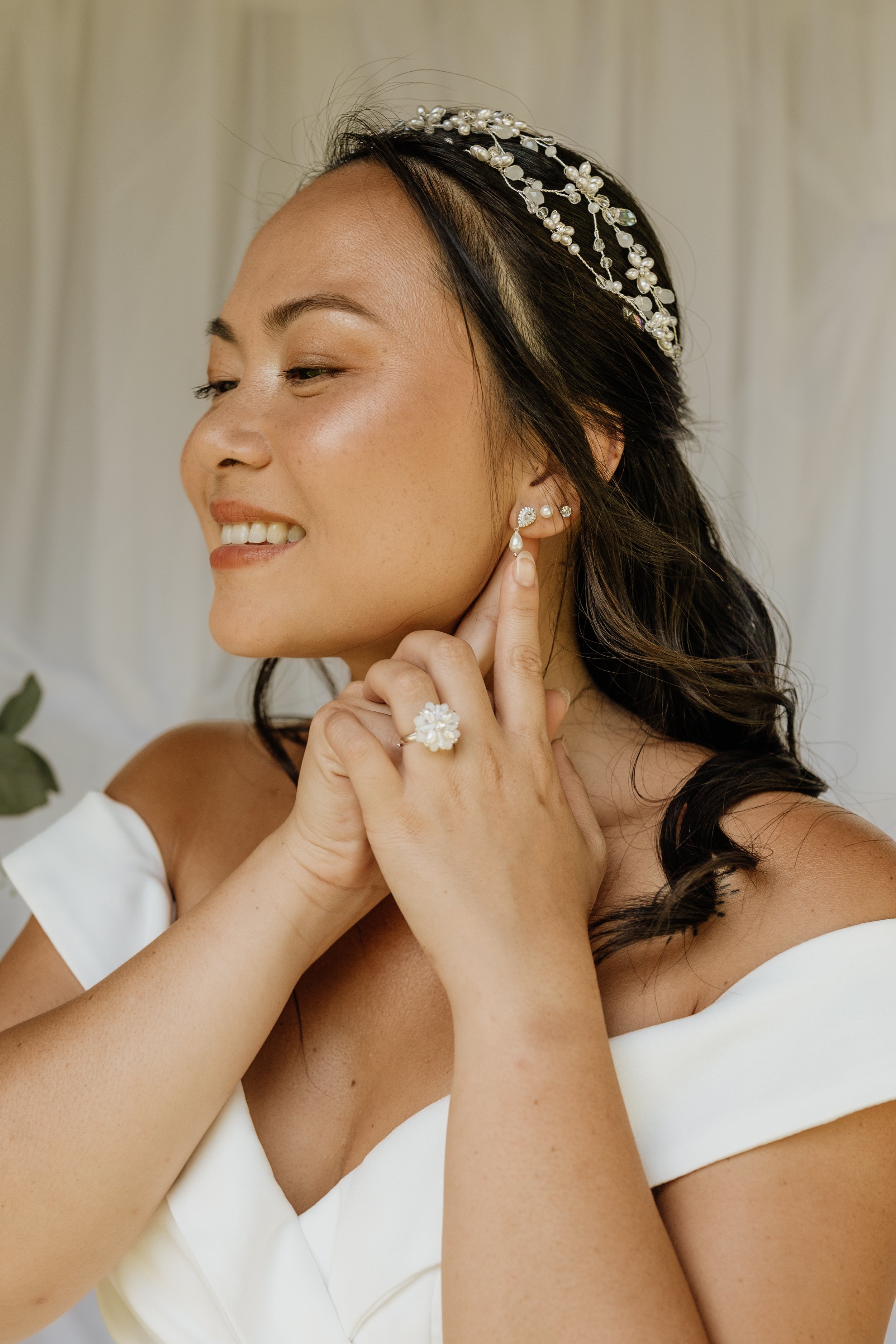 Mise en beauté mariée, teint frais et regard sublimé