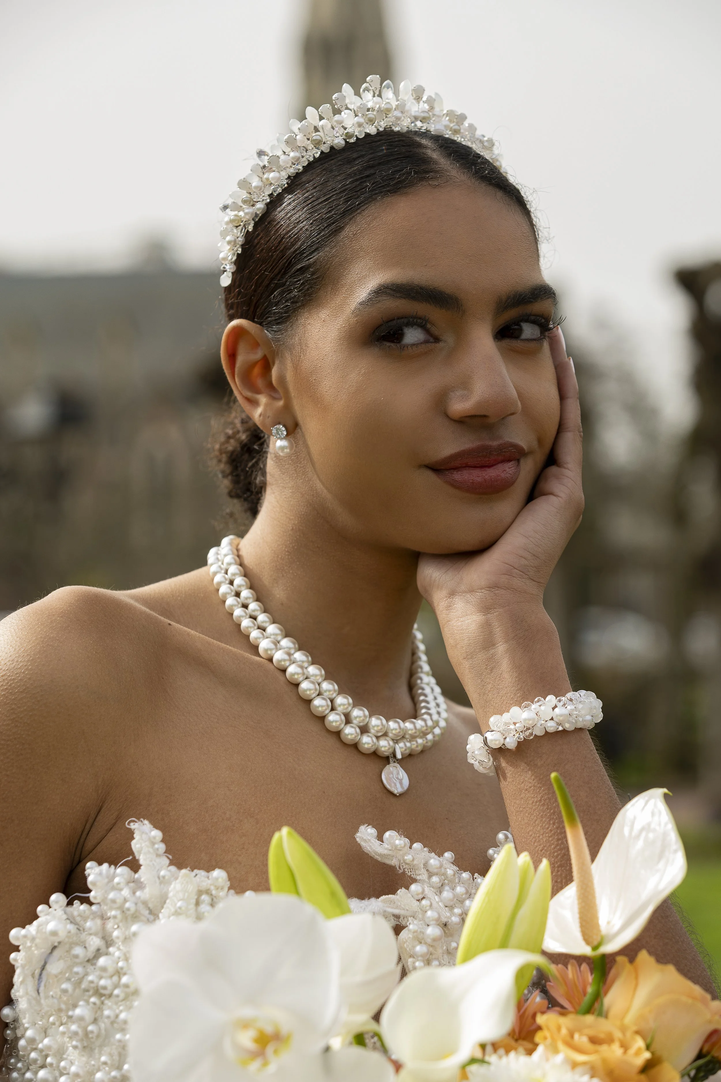 Maquillage mariée naturel et lumineux en Bretagne