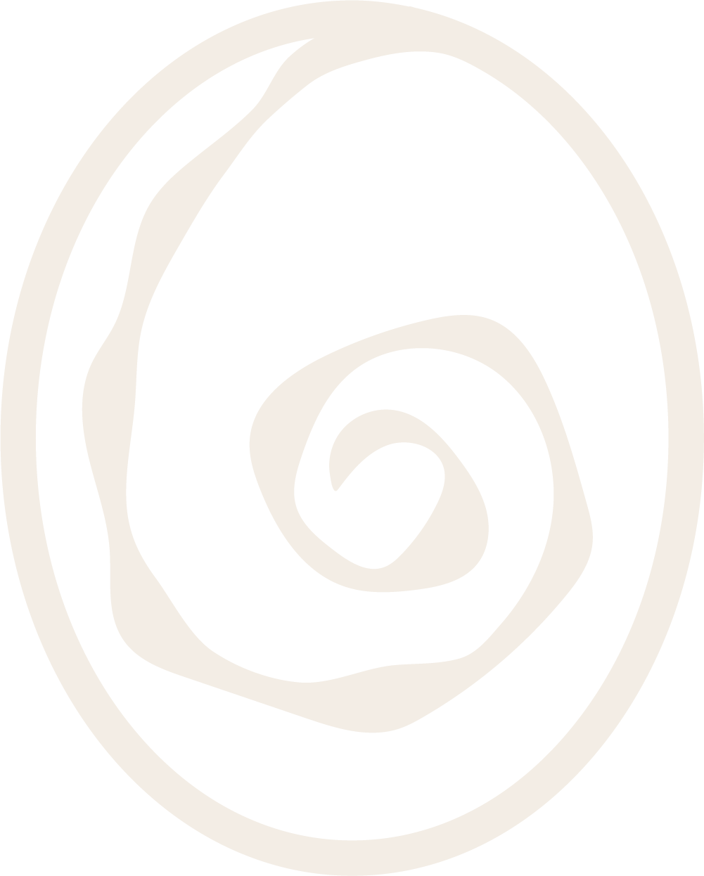 The Six Shell Illustration in offwhite