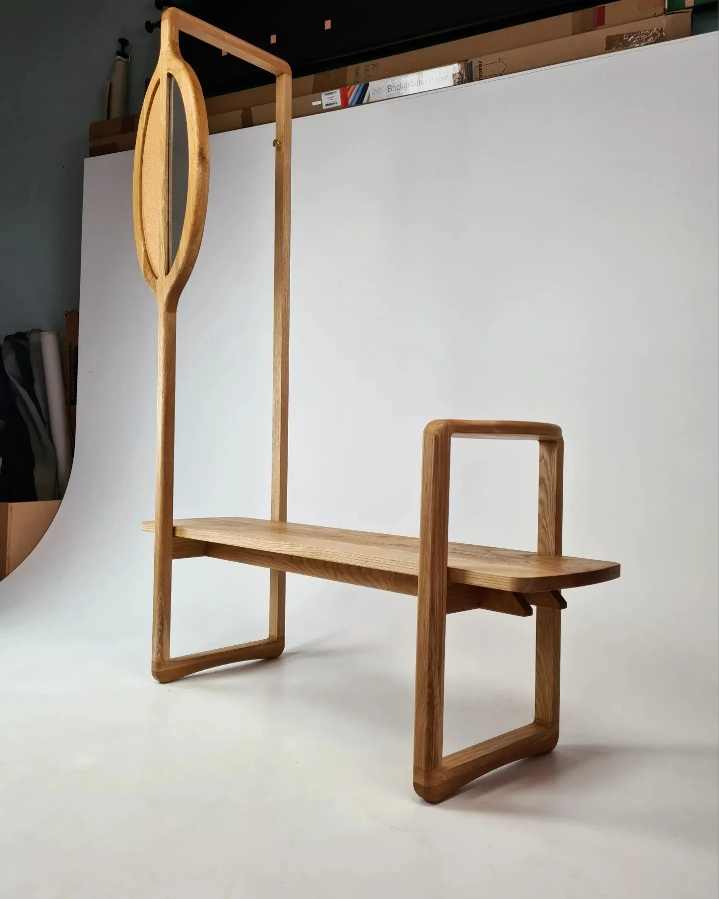 Hall Bench - Oak
