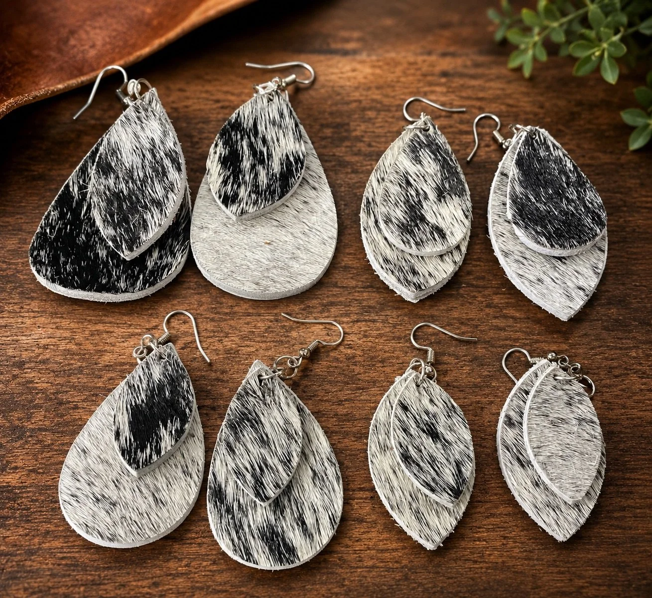Genuine Cowhide Earrings