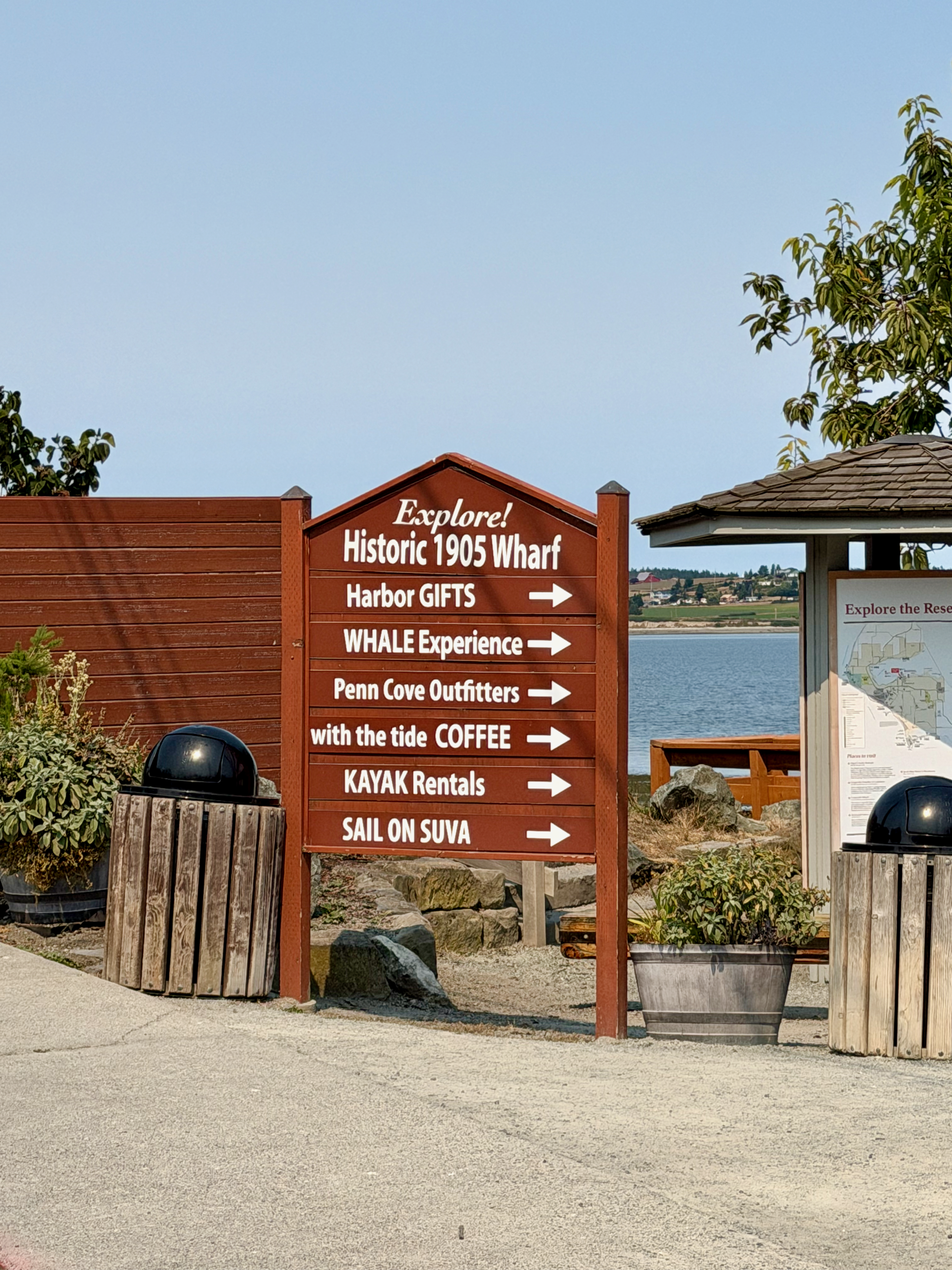 The Historic Coupeville Wharf - in with the tide