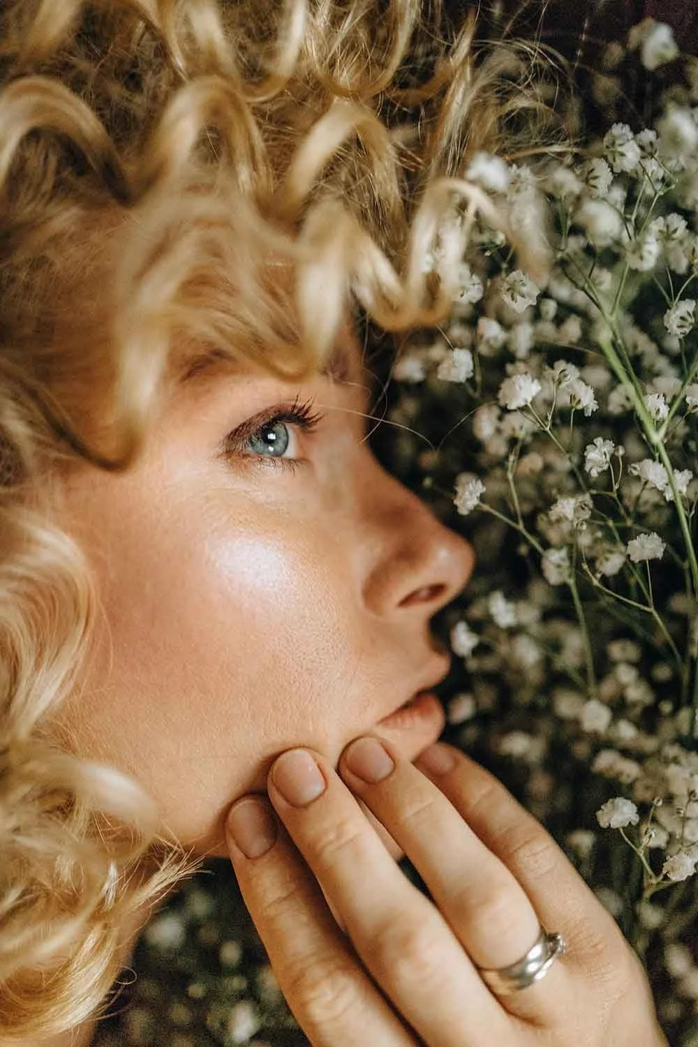 Blonde Woman with Naturally Beautiful Skin