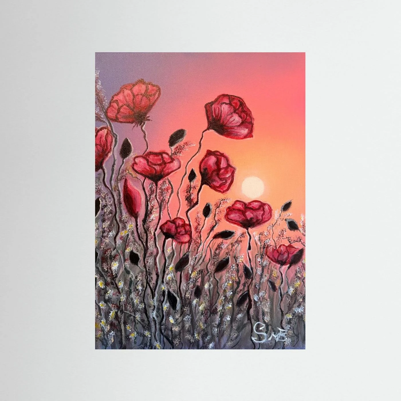Crimson Sunrise Paper PRINT