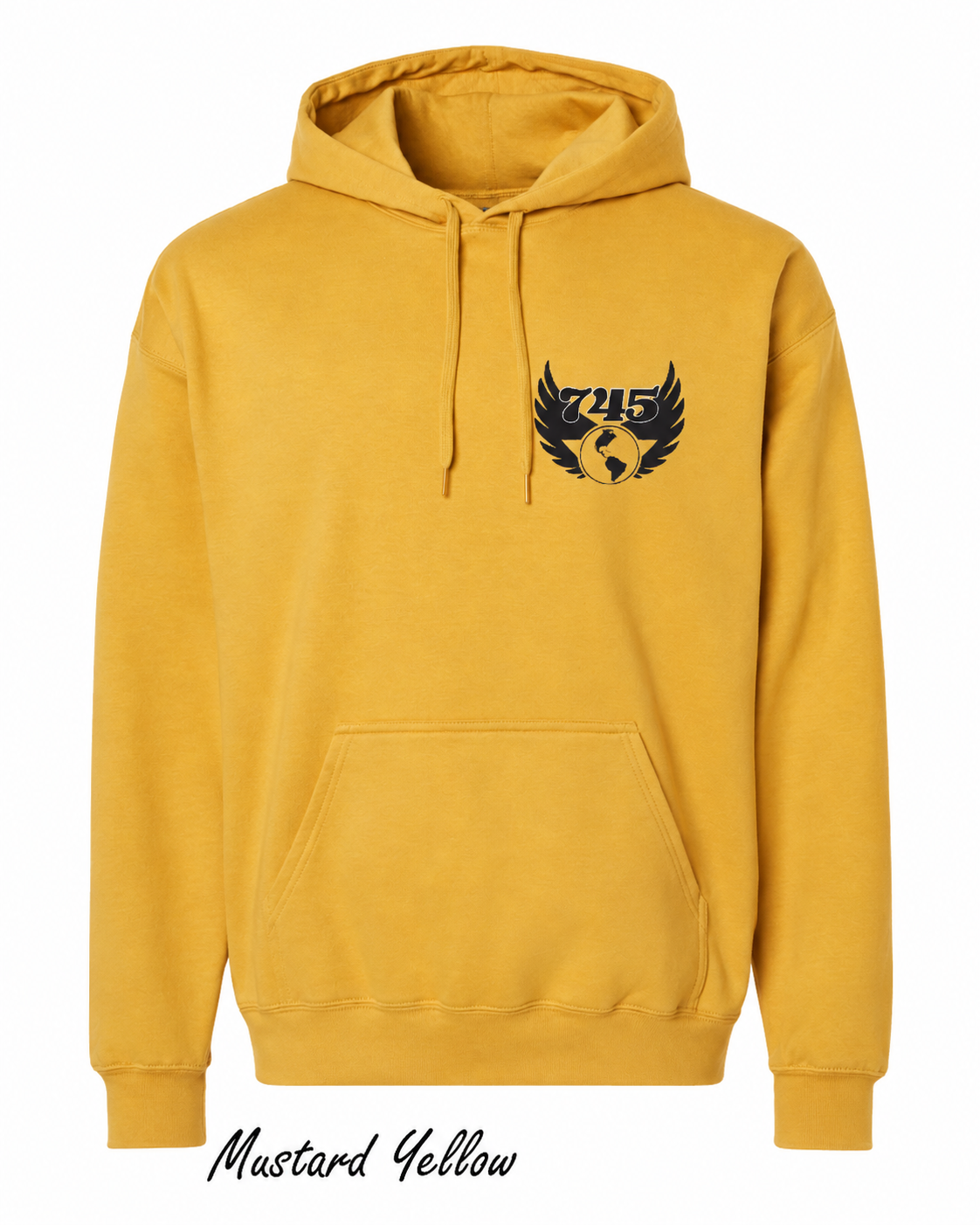Mustard Yellow Hoodie with Winged Globe Logo.png