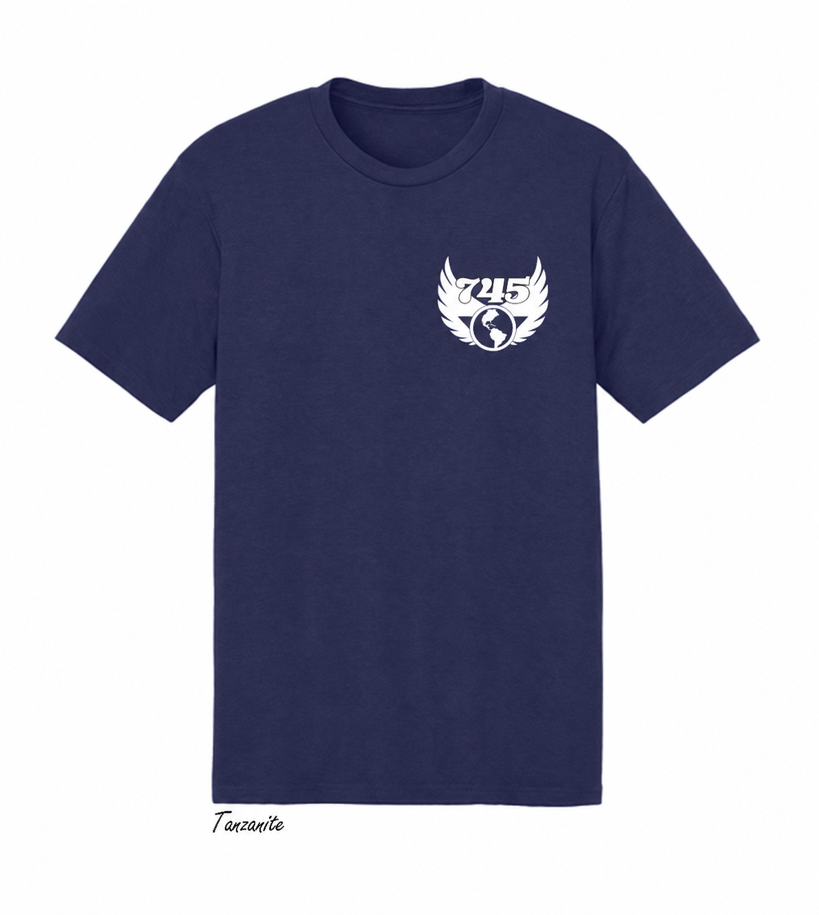 Navy Tanzanite Winged Globe Tee.png