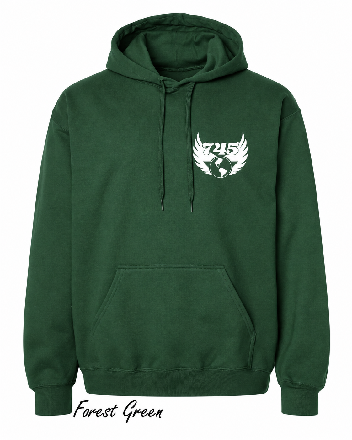 Forest Green Winged Globe Hoodie.png