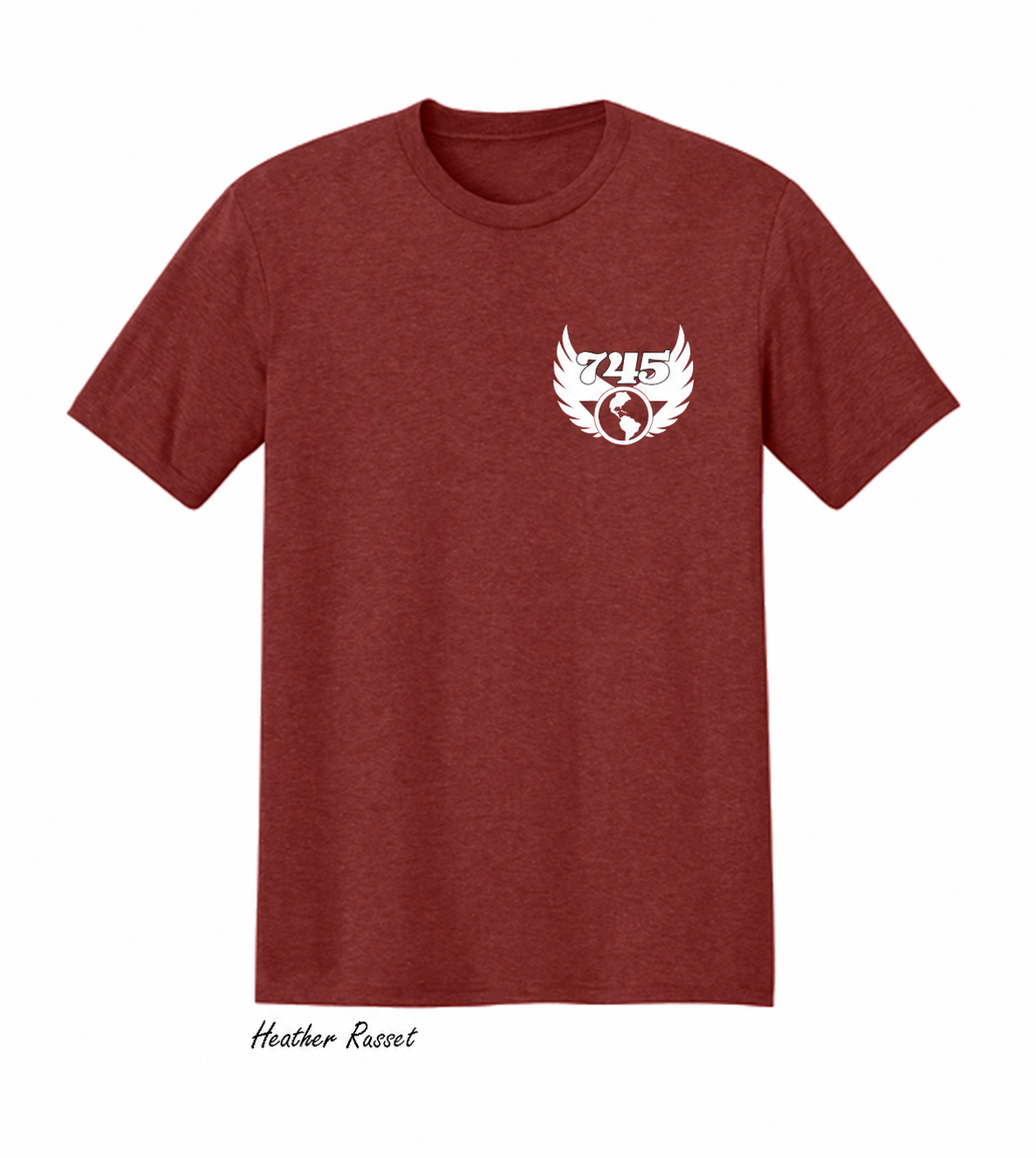 Heather Russet 745 Winged Globe Tee.png