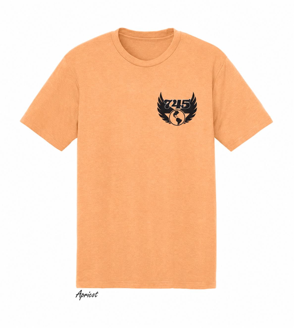 Apricot Winged Globe T-Shirt Mockup.png