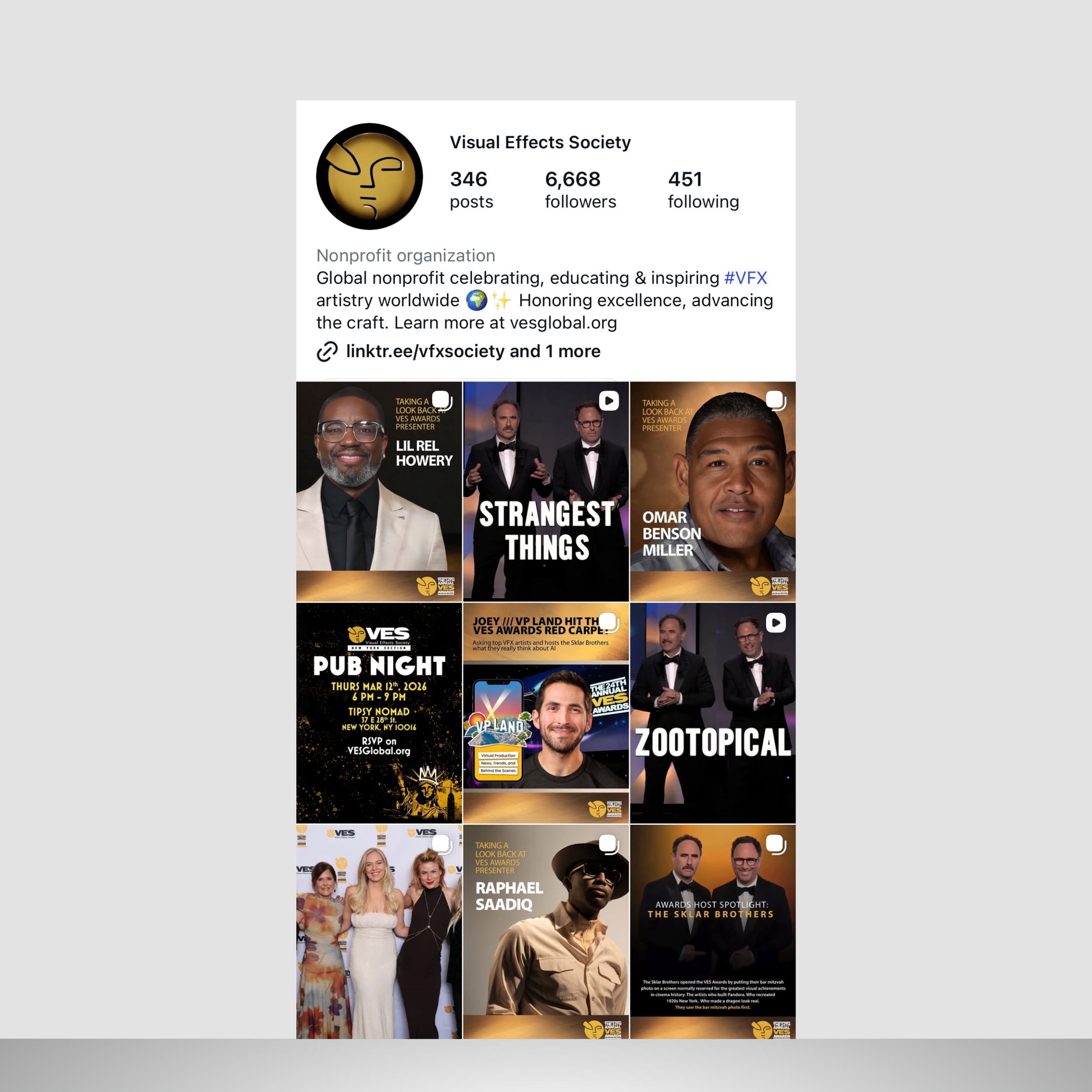 A collage of various event posters and group photos from award shows and entertainment events, including images of hosts, presenters, and attendees.