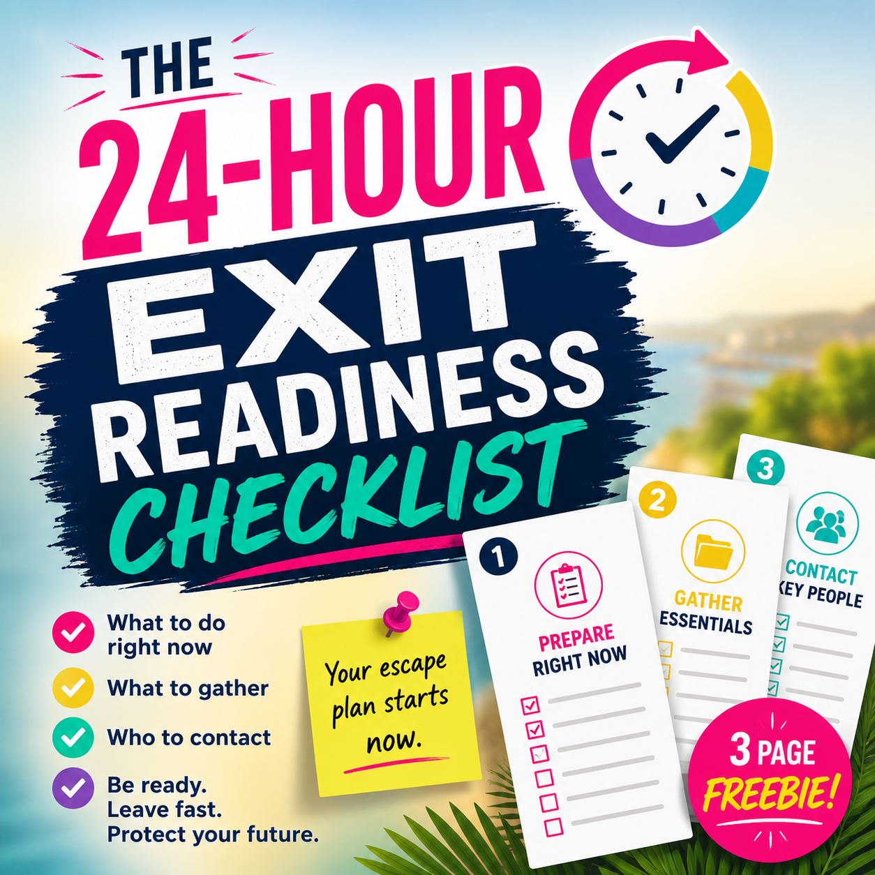 The 24-Hour Exit Readiness Checklist (3pg)
