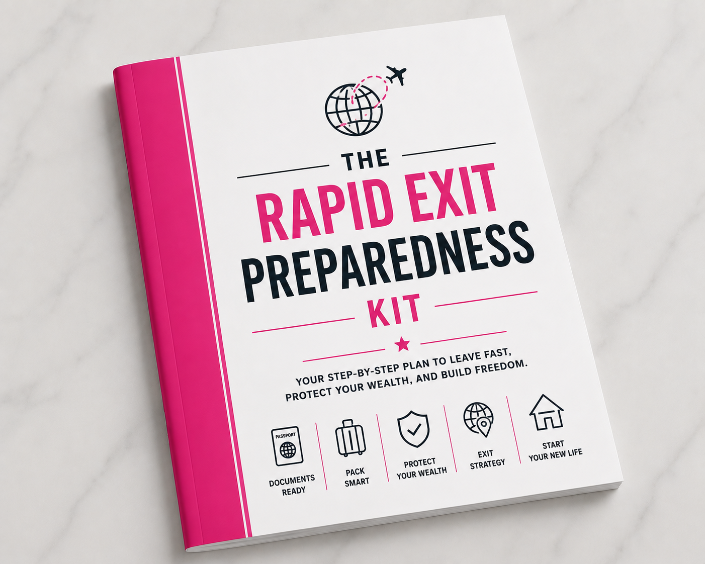 Rapid Exit (Leave in 24 Hours) Preparedness Kit - Digital Moving Abroad Guide