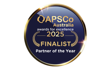 QAPSCO Australia awards finalist badge for Partner of the Year 2025