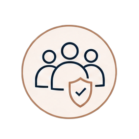 Icon representing verified, considerate guests
