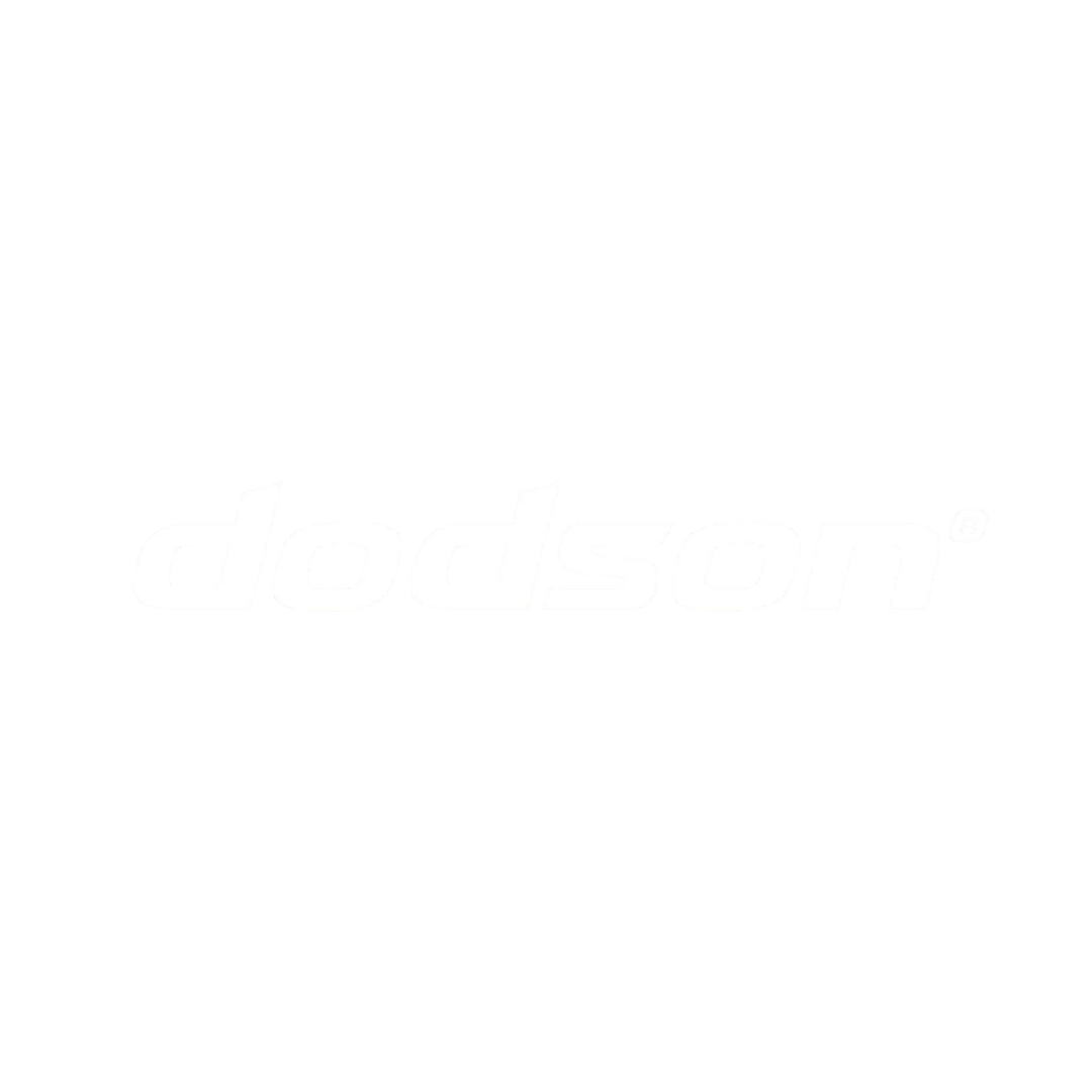 Black background with the white and gray Dodson logo in the center.