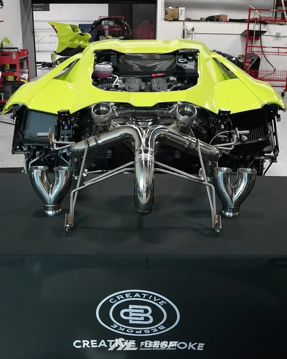 Lamborghini Revuelto Non-Valve Muffler Exhaust