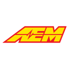 Aem logo with yellow and red stylized text on a black background.