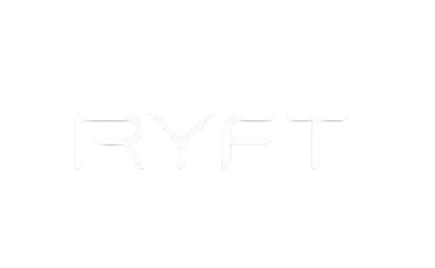 RYFT logo in white on a black background