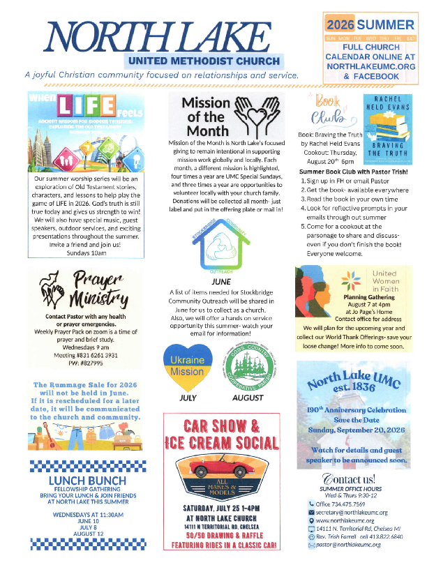 Summer 2026 Newsletter