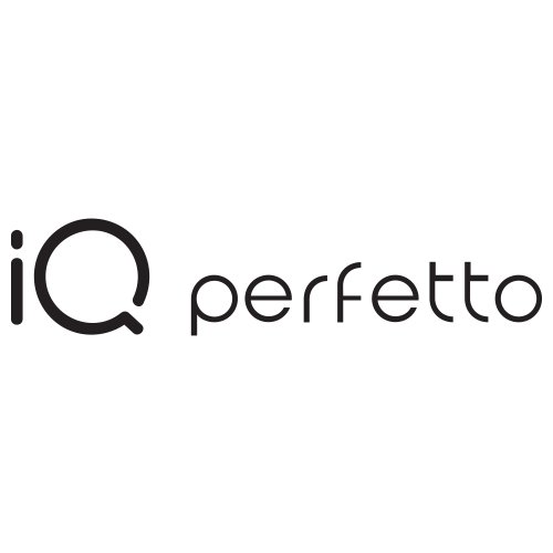 Logo with the text 'iQ perfeTto' in black on a white background.