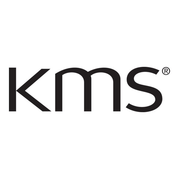 KMS logo in black text on a white background