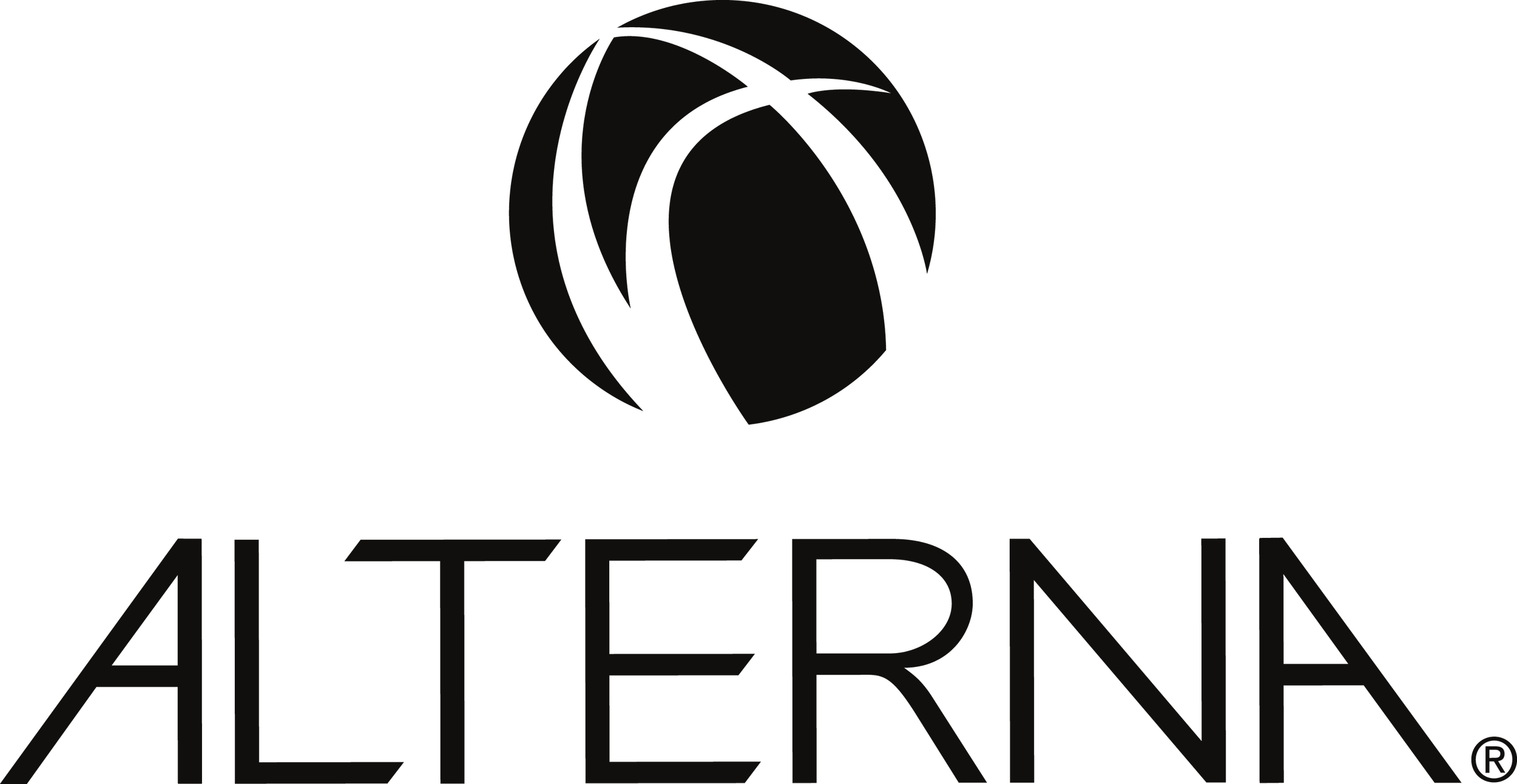 A black and white logo of the company 'Alterra' with a stylized 'A' made of geometric shapes and the text 'Alterra' underneath.
