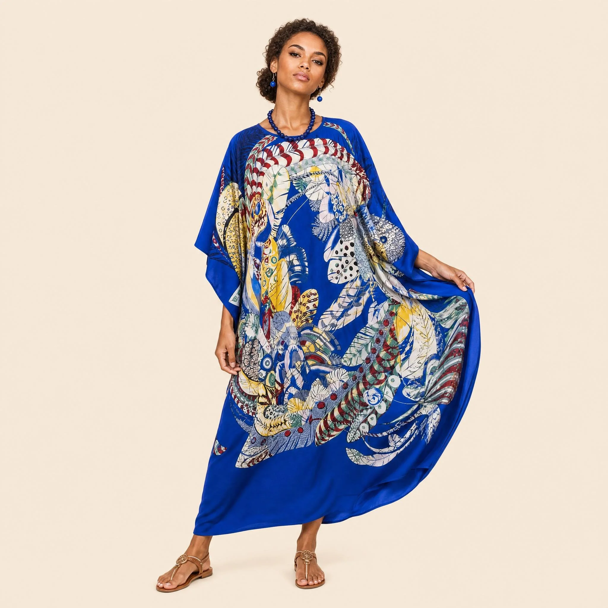 Sapphire Shell — Long Kaftan