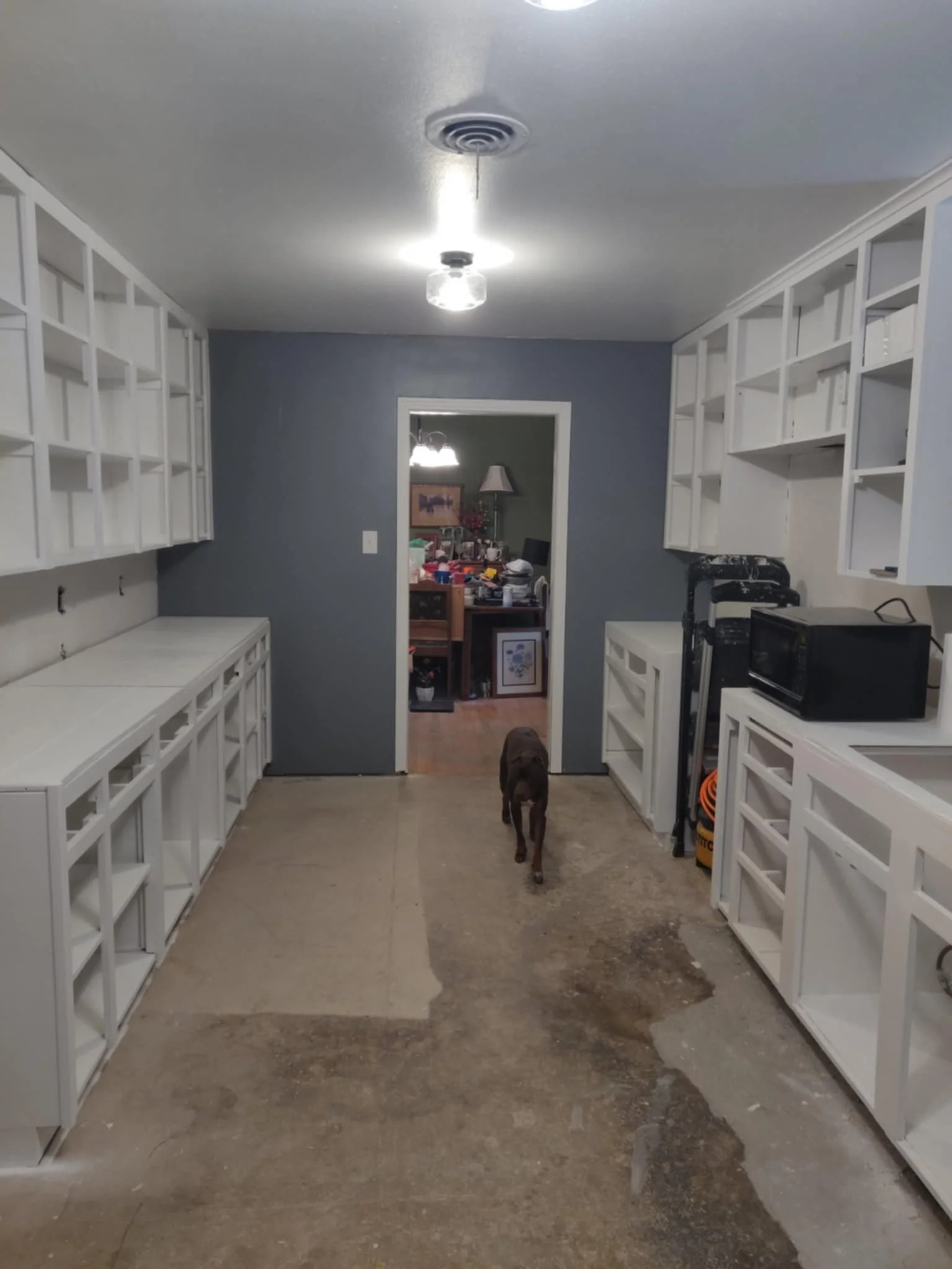 Installing custom cabinets