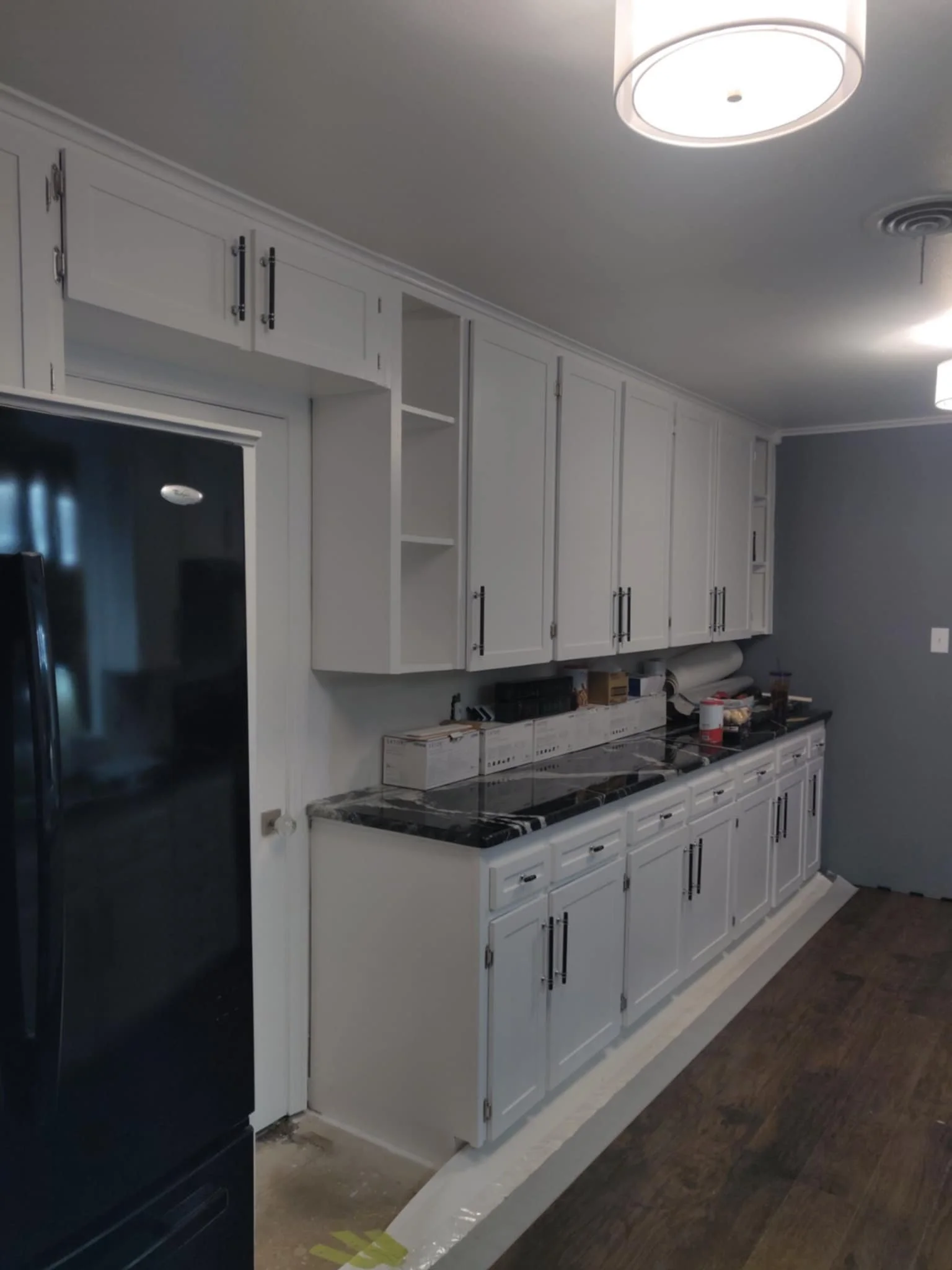 Installing cabinet doors