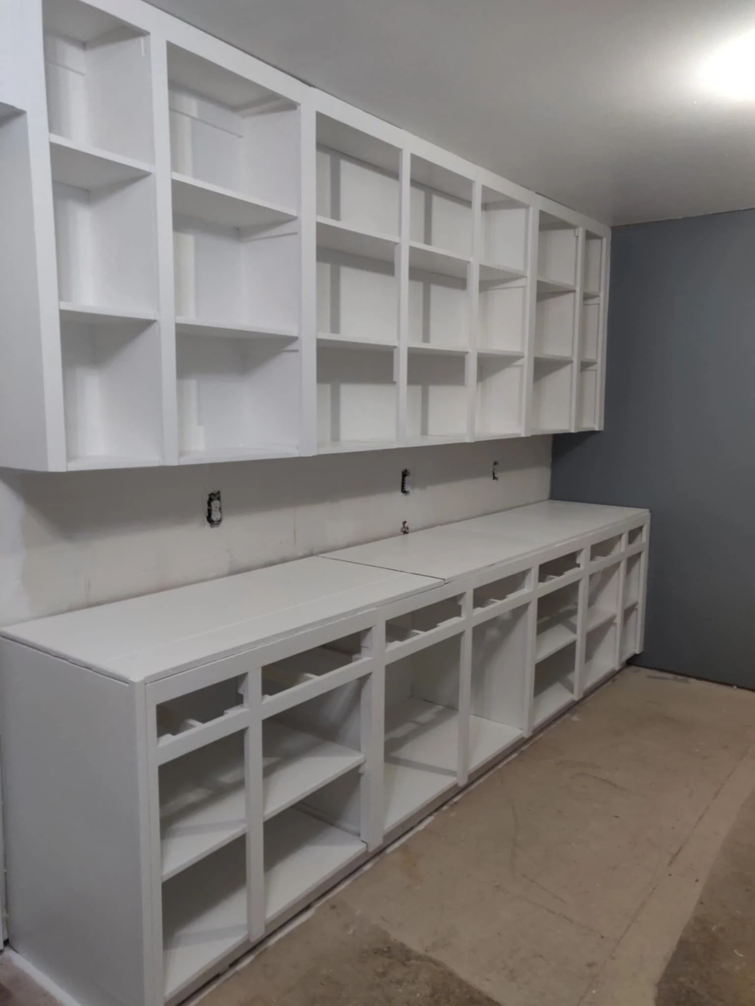 Installing custom cabinets