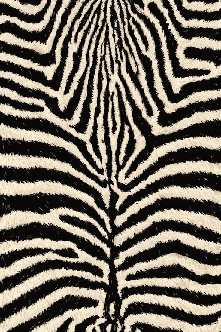 Close-up of zebra fur showing black and white stripes.