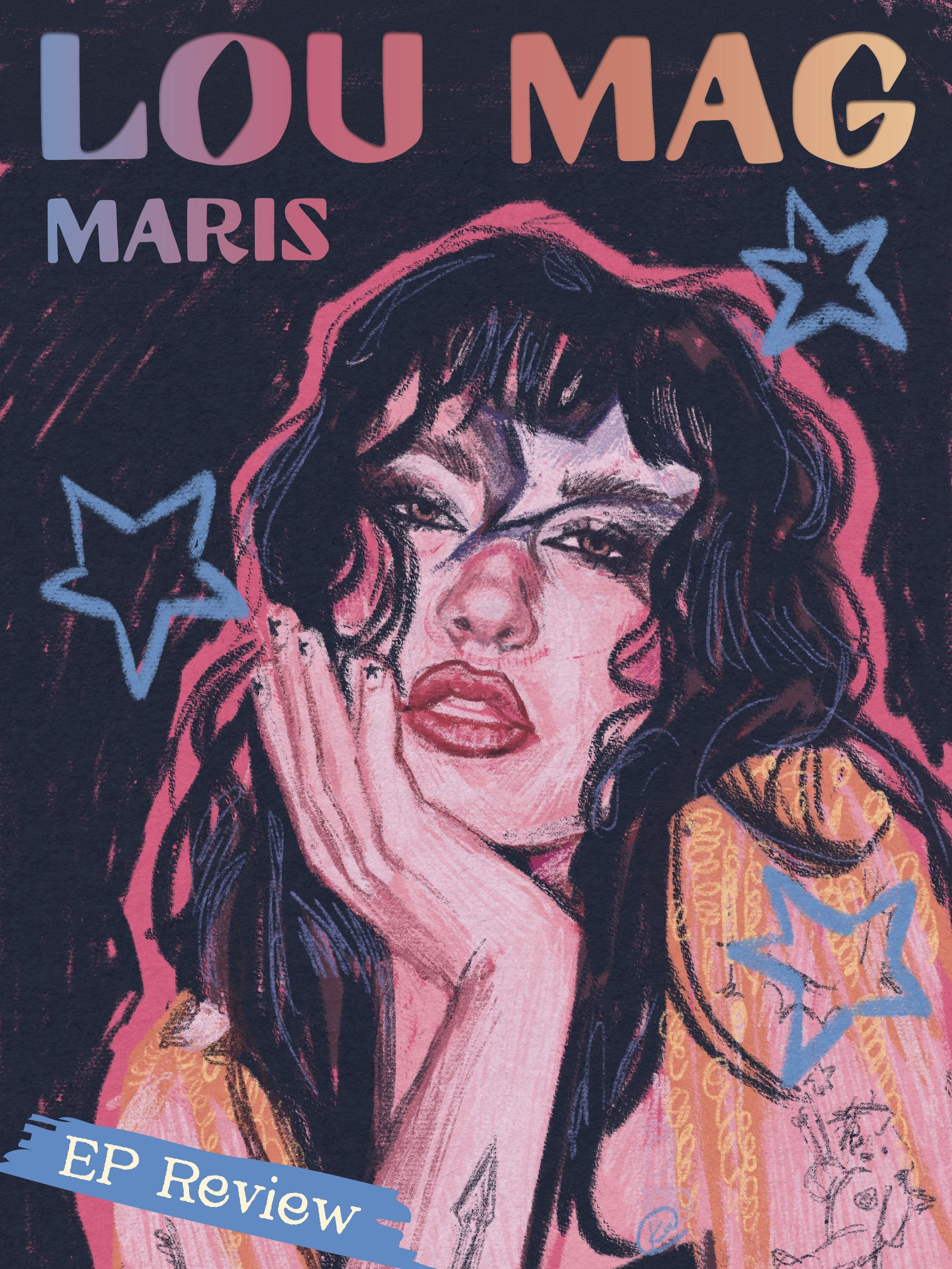 MARIS @maris.wav released her 6-track EP, MOSH★PIT, ahead of her North American tour which kicked off in Portland, OR at the beginning of the month 🌟

Maggz walks us through each track at the link in bio 💫

Words @maggz_jpeg 
Illustration @kendallm
