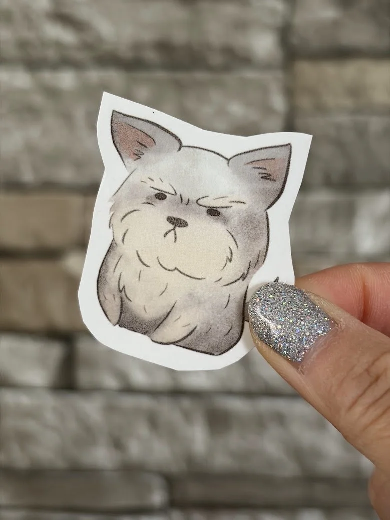 Angry Schnauzer Sticker