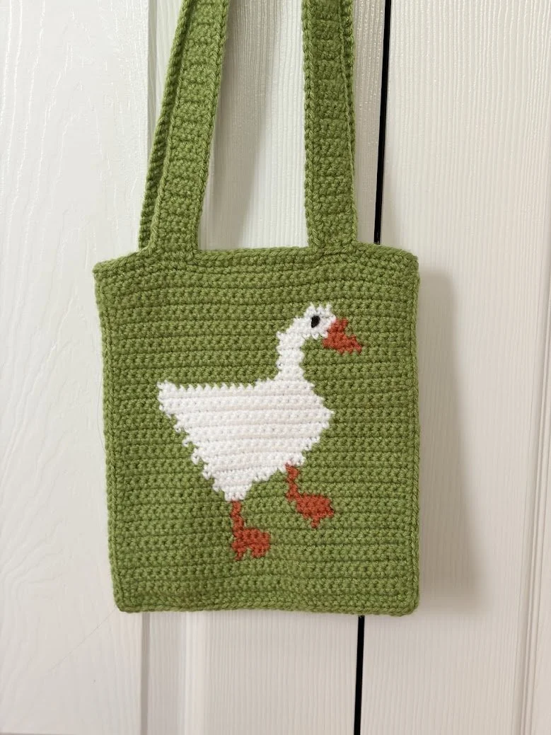 Green Goose Tote Bag