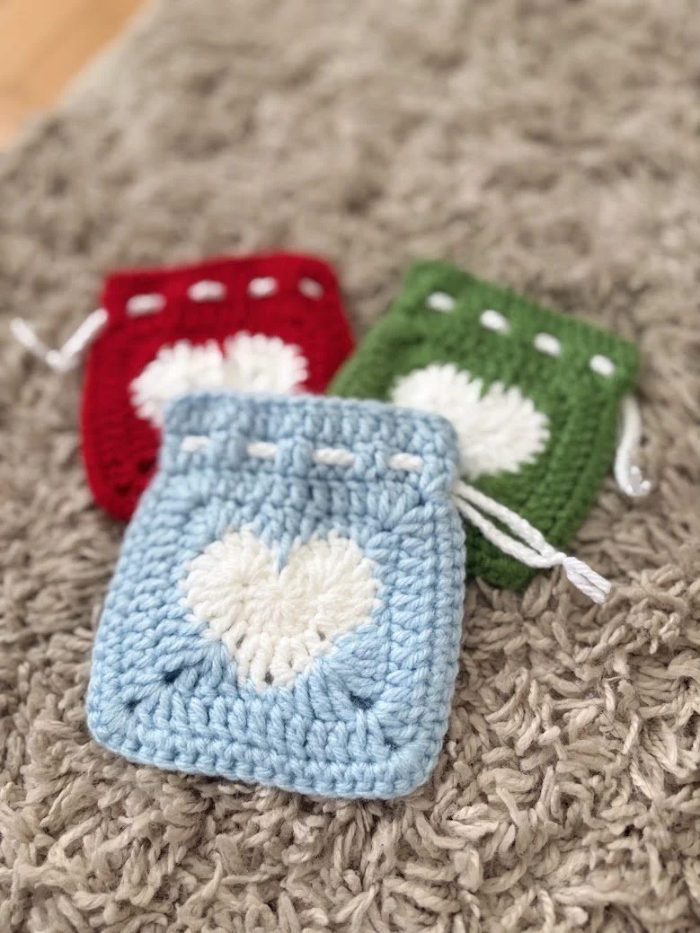 Heart Drawstring Bags