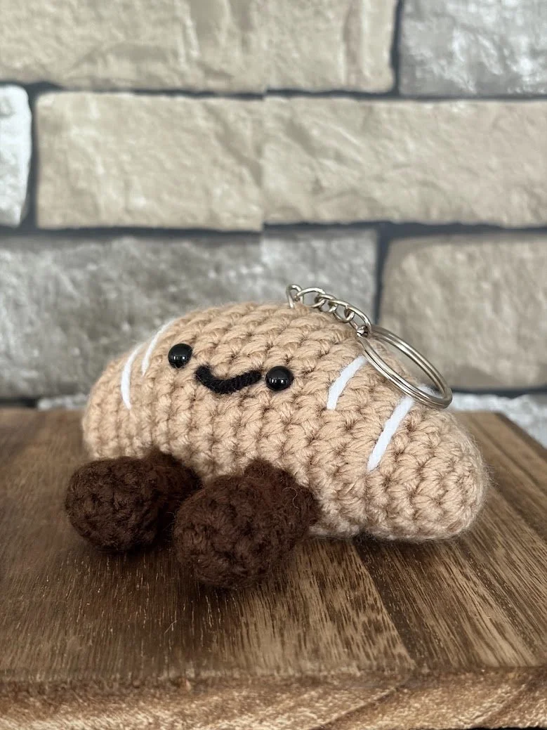 Croissant Keychain