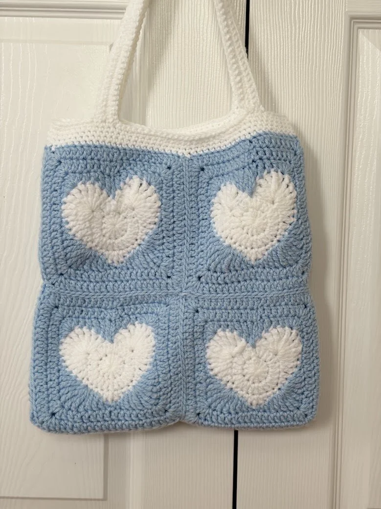 Blue Heart Tote Bag