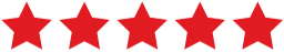 Five red stars aligned in a row.