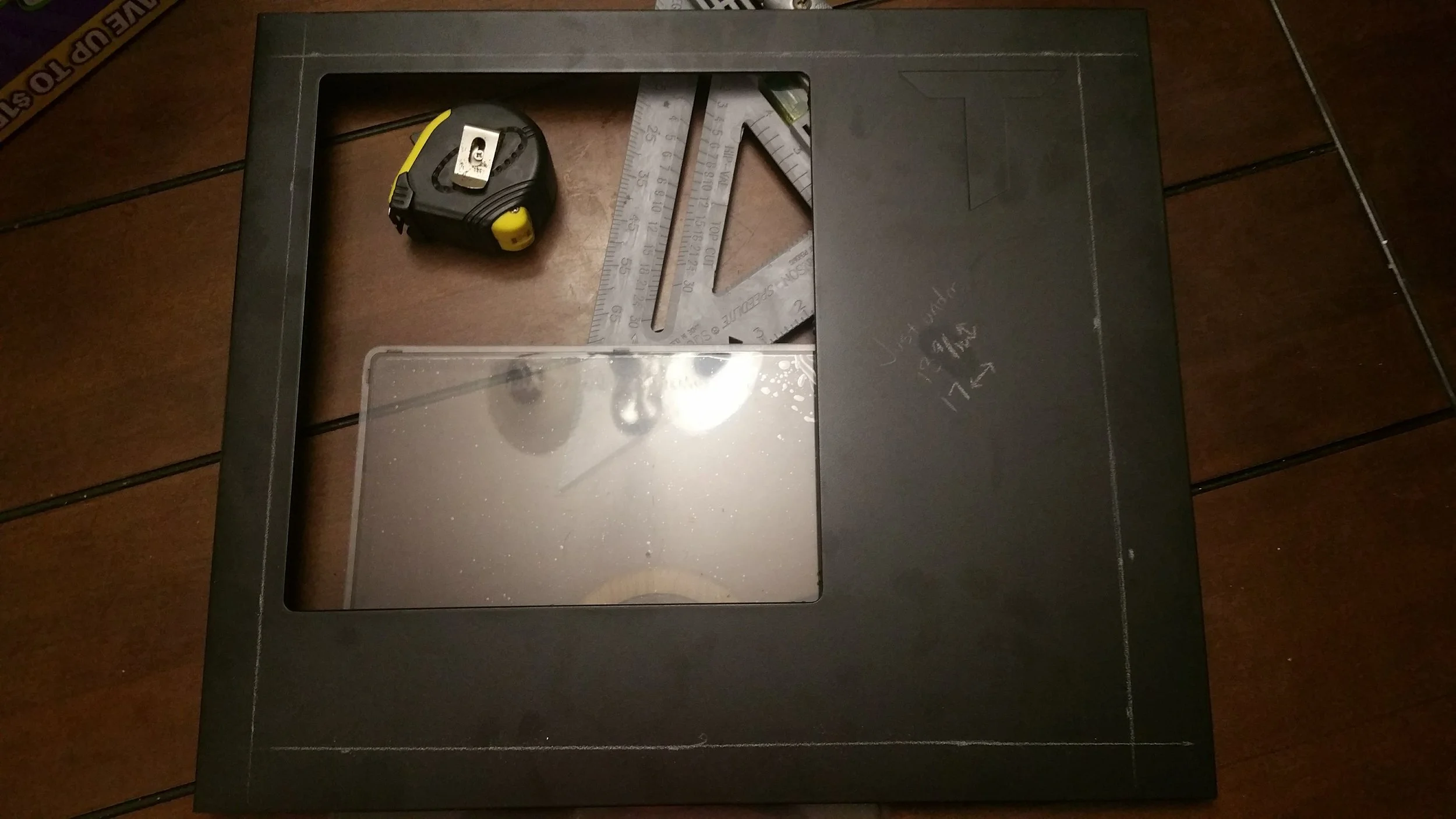 The side window needed to be larger for all we planned