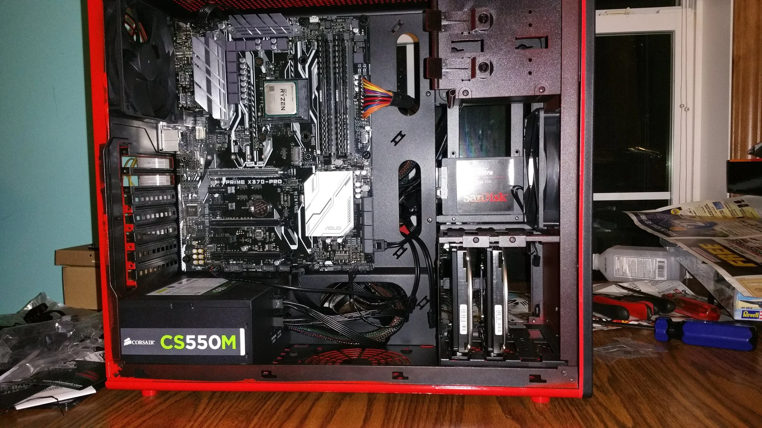 Components installed