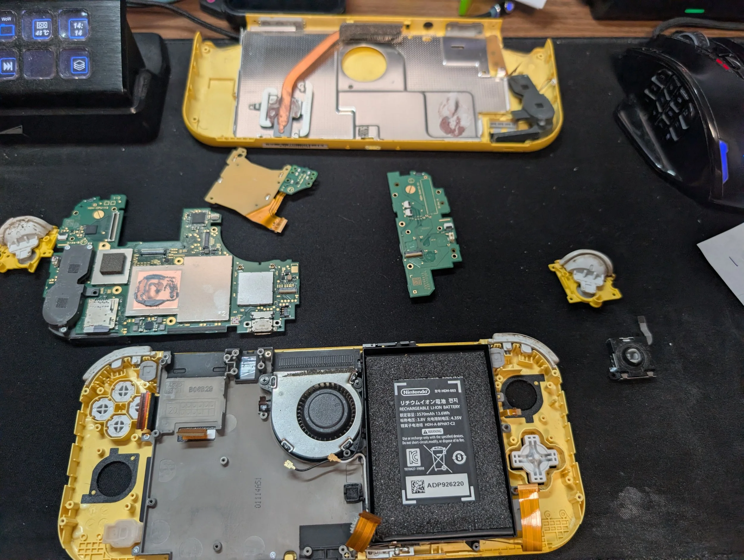 Nearly everything pulled out and ready for replacements.