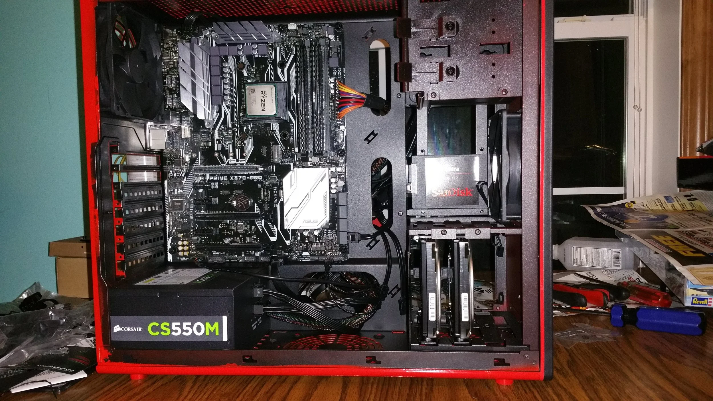 Components installed