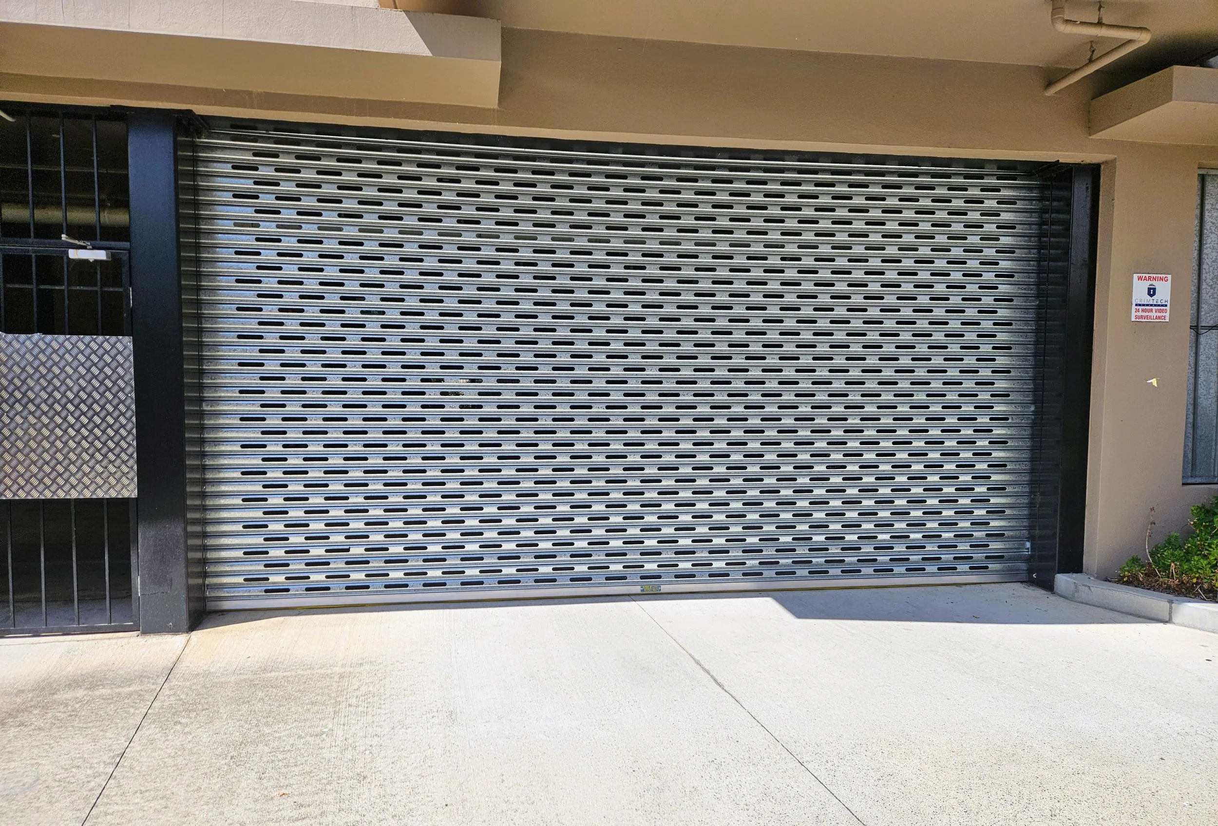 Industrial steel carpark roller shutter