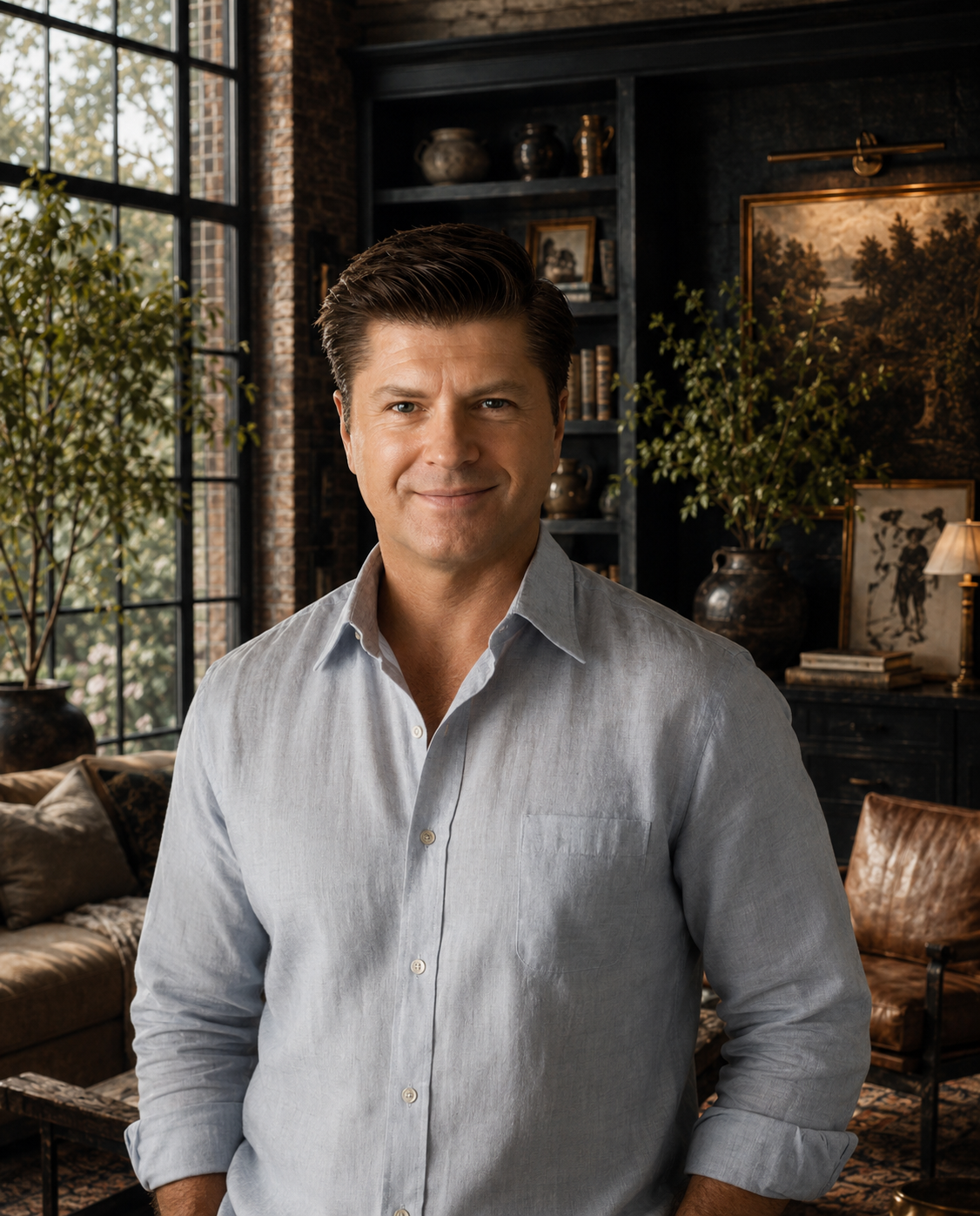 Warm, welcoming portrait introducing the story and person behind Timeless Table Living.