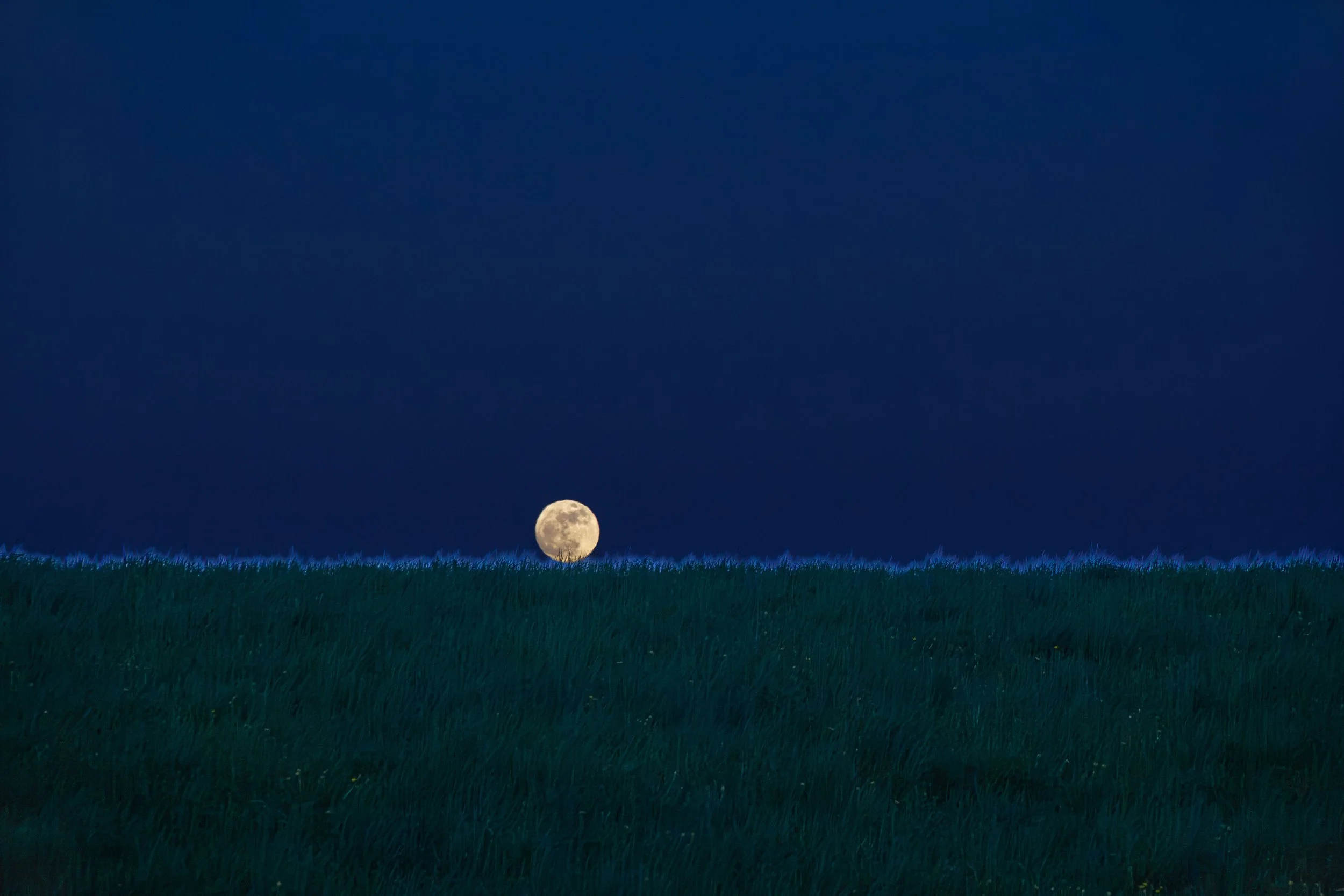 Blue Electric Soccer Moon 
