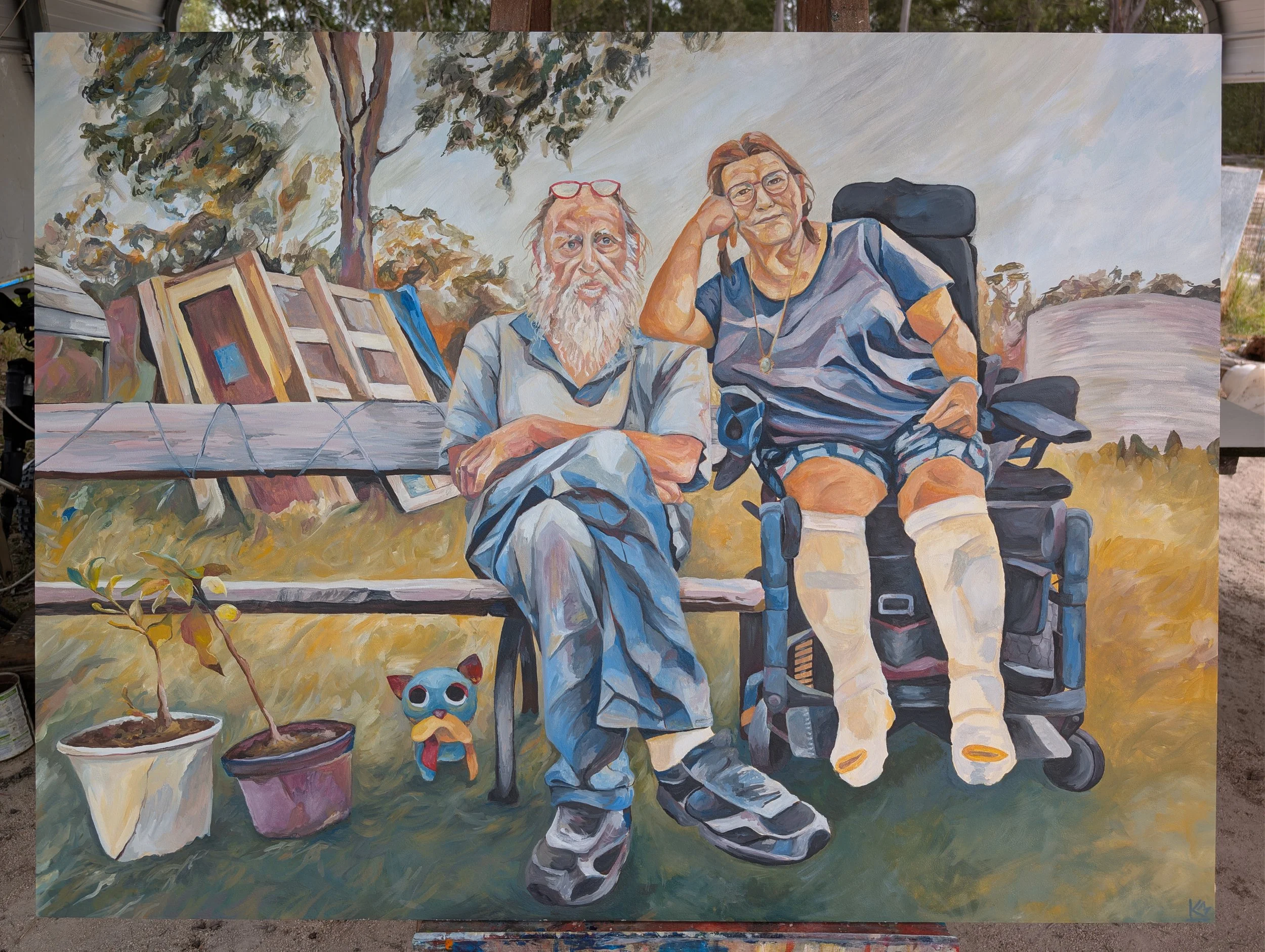 A Carer and His Wife |
120cm x 90cm | Oils on Timber Board Reinforced