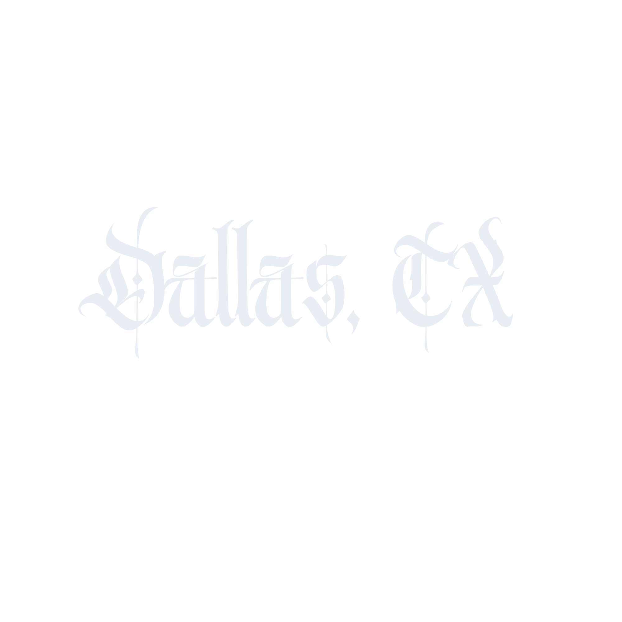 Black tattoo-style text that reads 'Salvation' in gothic lettering.