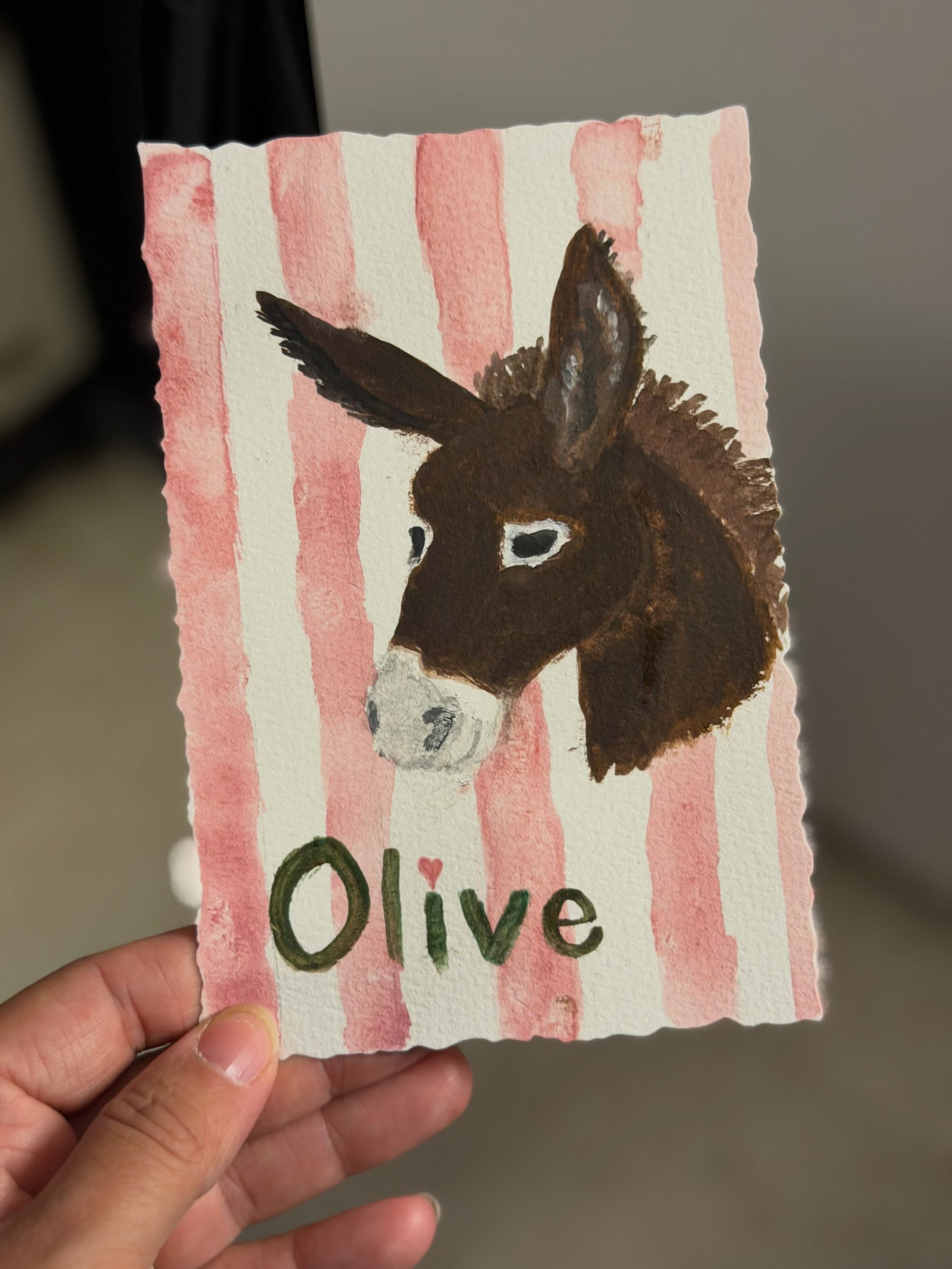 #watercolor #donkey #fyp