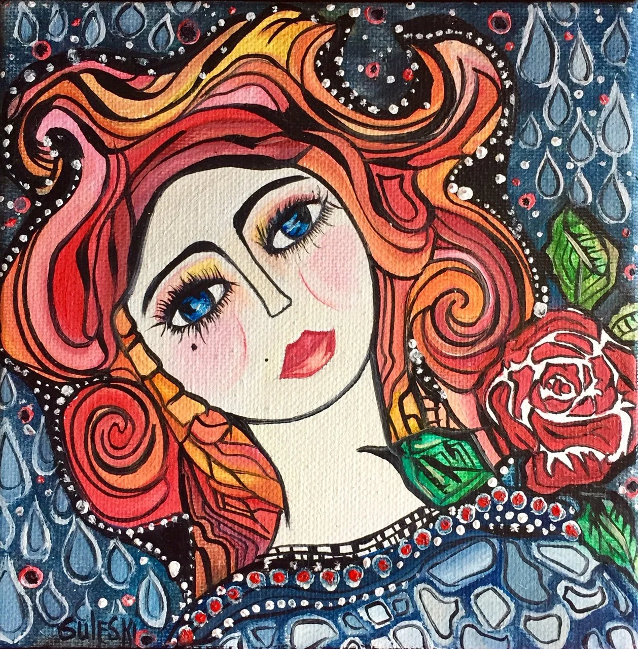 As Night Weeps The Dew Of Her Heart