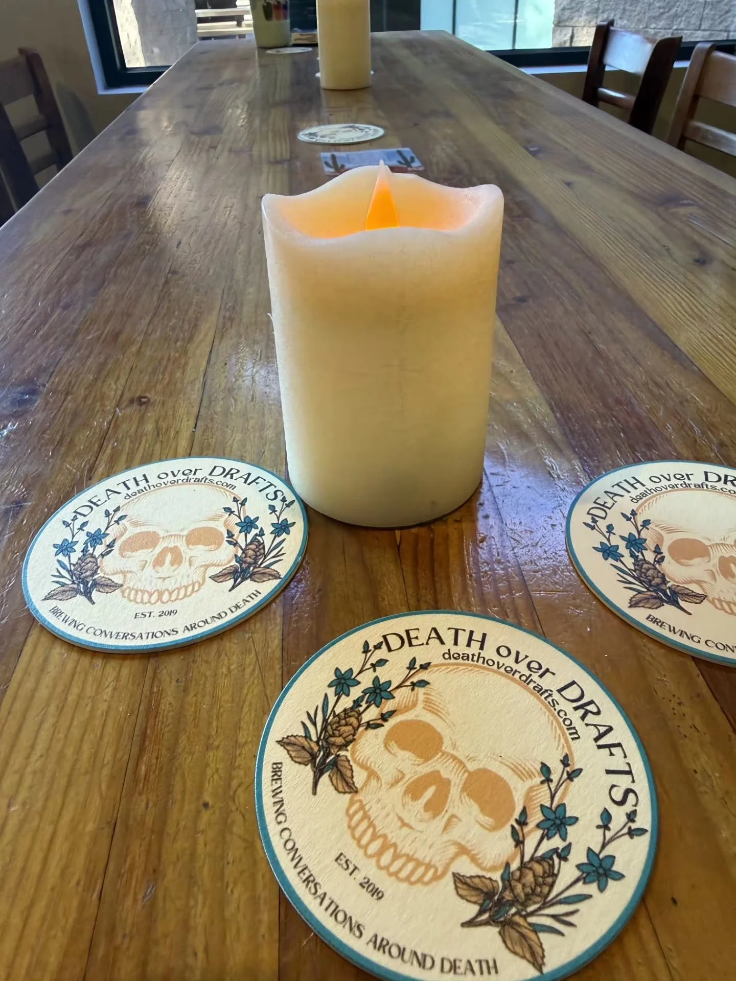 4/14/2026 &bull; Metro Phoenix End of Life Network's first @deathoverdrafts 🌾💀🍻

We are just getting started! 🤭

#deathoverdrafts #death #grief #deathdoula #endoflifedoula